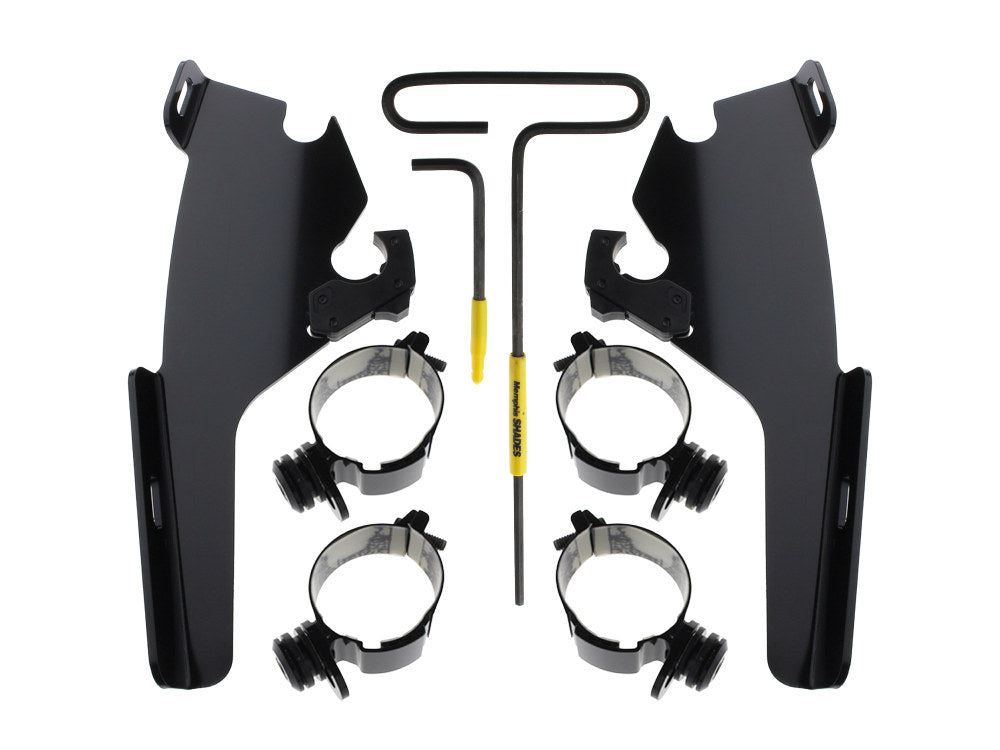 Black Batwing Fairing Trigger-Lock Mounting Hardware. Fits Sport Glide 2018up.