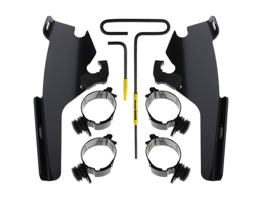 Black Batwing Fairing Trigger-Lock Mounting Hardware. Fits Sport Glide 2018up.