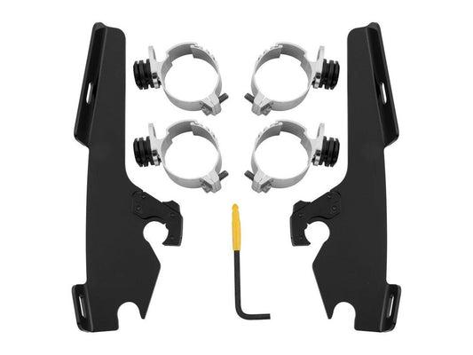 Black Batwing Fairing Trigger-Lock Mounting Hardware. Fits Breakout 2013-2017 & Dyna Wide Glide 2006-2017 & Fat Bob 2008-2017.