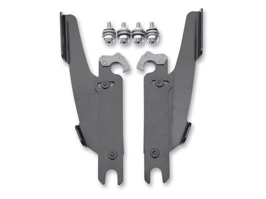 Black Batwing Fairing Trigger-Lock Mounting Hardware. Fits Road King & Road King Classic 1994up.