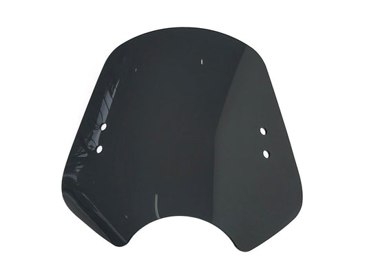 The Shooter Black Smoke Handlebar Mount Windshield. 14in. High x 19in. Wide.