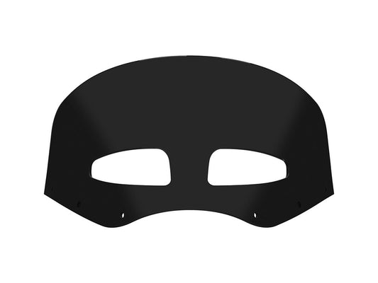 Vented Road Warrior Windshield – 9in. Dark Black Smoke