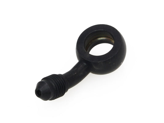 Black True 12mm ID, 35 Degree Banjo – Male #3 End.
