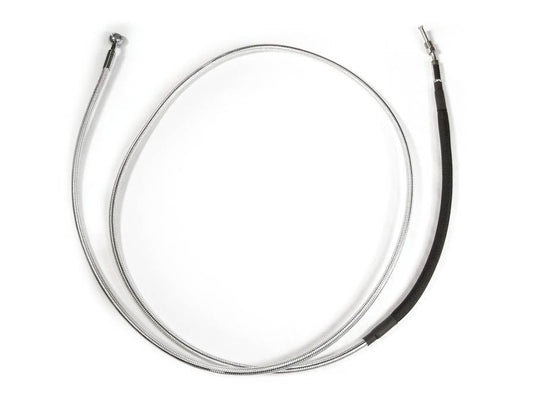 70in. Hydraulic Clutch Line with 10mm x 35 Degree Banjo – Sterling Chromite. Fits Touring & Softail 2017up Models with the Original H-D Hydraulic Clutch.