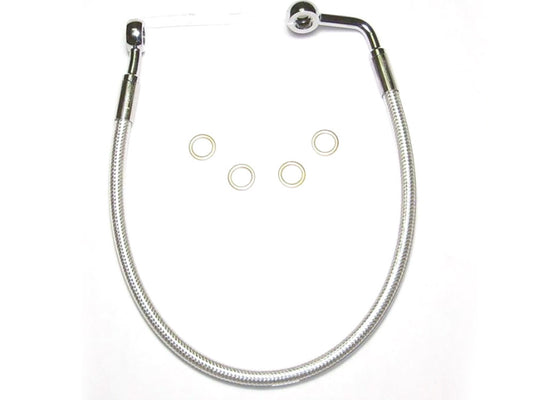 Rear Brake Line – Sterling Chromite. Fits Dyna 2008-2011
