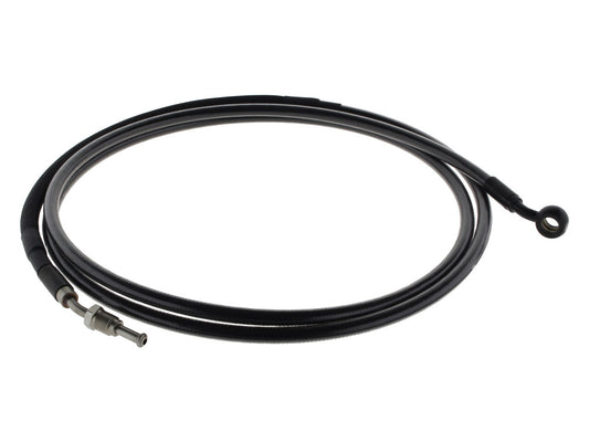 82in. Hydraulic Clutch Line with 10mm x 35 Degree Banjo – Black Pearl. Fits Touring & Softail 2017up Models with the Original H-D Hydraulic Clutch.