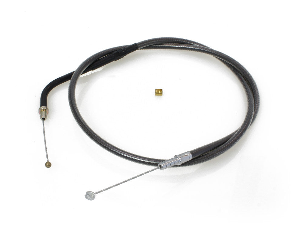 36-1/2in. Idle Cable – Black Pearl. Fits V-Rod 2002up.