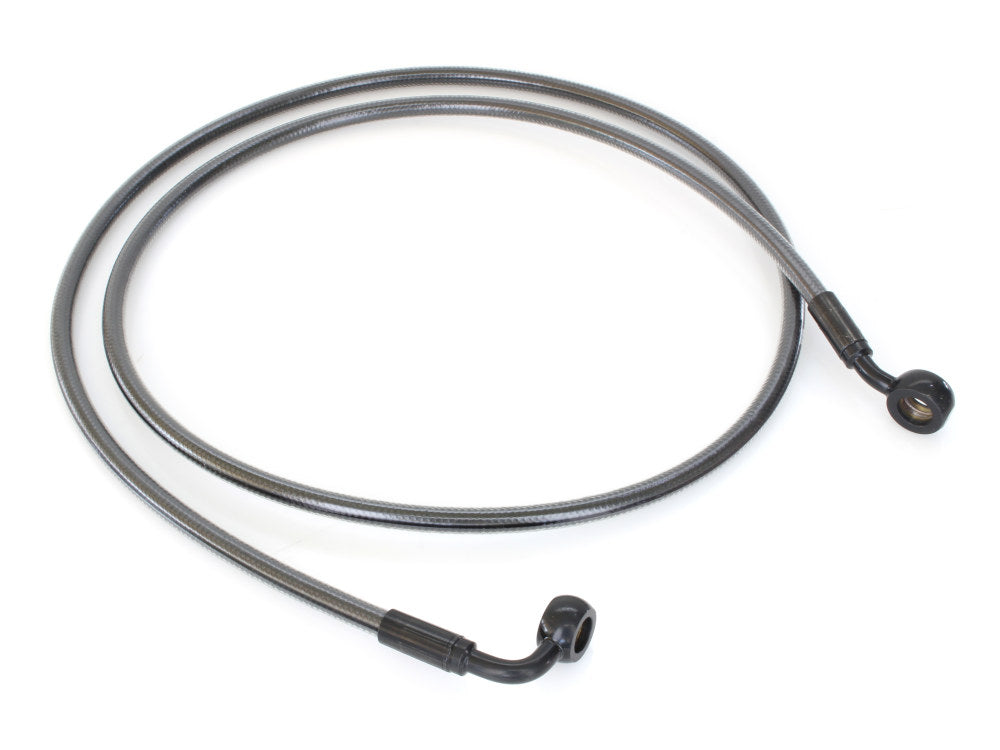 54in. E-Z Align Front Brake Line with 7/16in. x 35 Degree Banjo – Black Pearl.