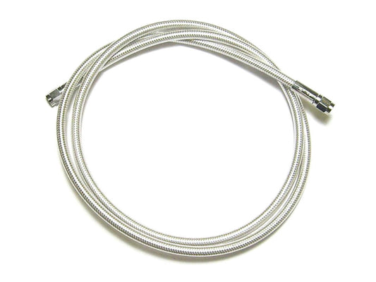 19in. Upper Front Brake Line with 10mm x 35 Degree Banjo & Sterling Chromite Finish.