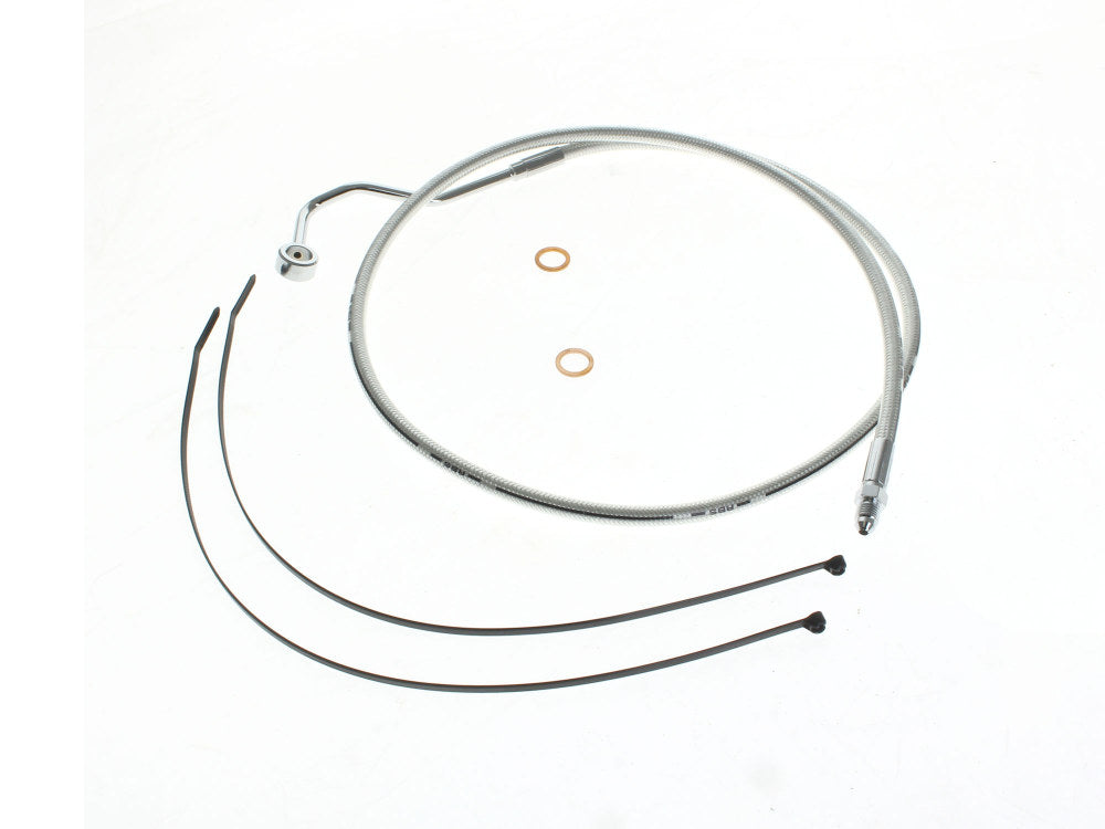 Mid Front Brake Line – Sterling Chromite. Fits Touring 2014up with ABS.