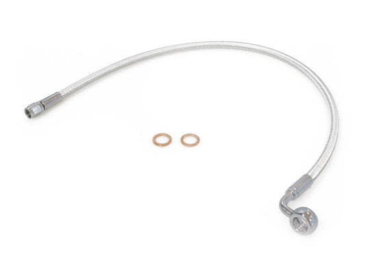 22in. Upper Front Brake Line with 12mm x 90 Degree Banjo – Sterling Chromite.