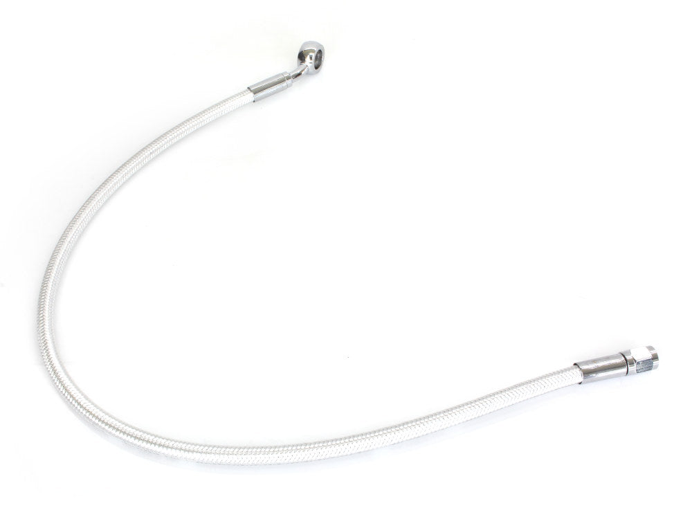 22in. Upper Front Brake Line with 12mm x 35 Degree Banjo – Sterling Chromite.