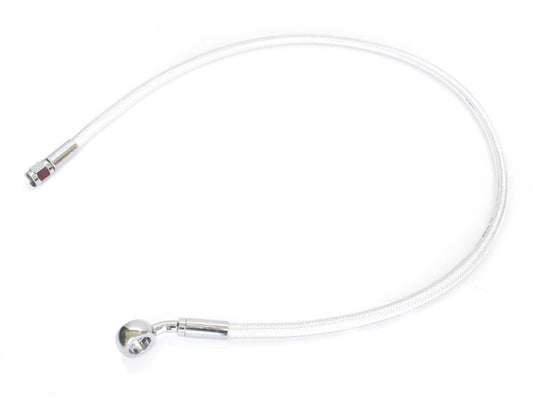 28in. Upper Front Brake Line with 12mm x 35 Degree Banjo – Sterling Chromite.