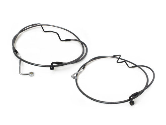 +2in. Over Length Lower Front Brake Line – Black Pearl. Fits Touring 2014up with ABS.