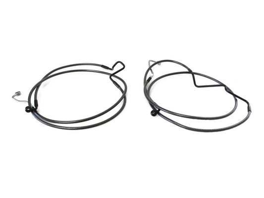 +4in. Over Length Lower Front Brake Line – Black Pearl. Fits Touring 2014-2023