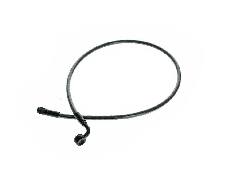 30in. Upper Front Brake Line with 10mm x 90 Degree Banjo – Black Pearl.