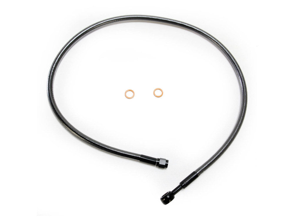 32in. Upper Front Brake Line with 10mm x 180 Degree Banjo – Black Pearl.