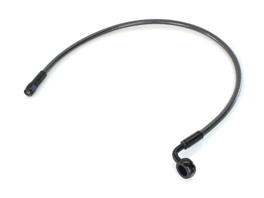 22in. Upper Front Brake Line with 12mm x 90 Degree Banjo – Black Pearl.