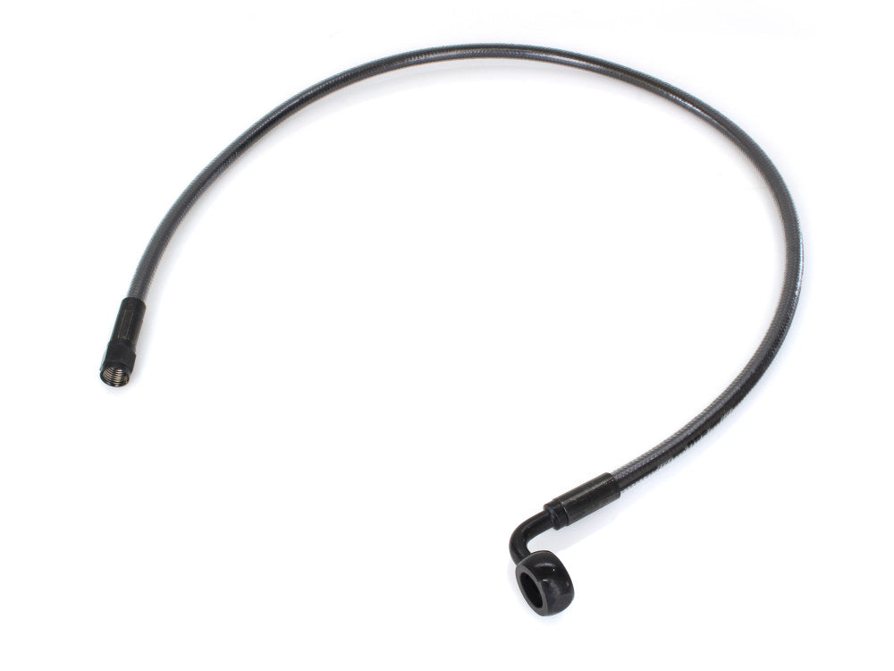 28in. Upper Front Brake Line with 12mm x 90 Degree Banjo – Black Pearl.