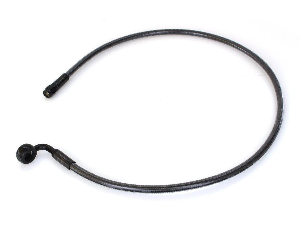 30in. Upper Front Brake Line with 12mm x 90 Degree Banjo – Black Pearl.