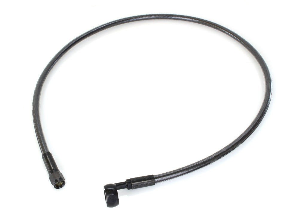 32in. Upper Front Brake Line with 12mm x 90 Degree Banjo – Black Pearl.