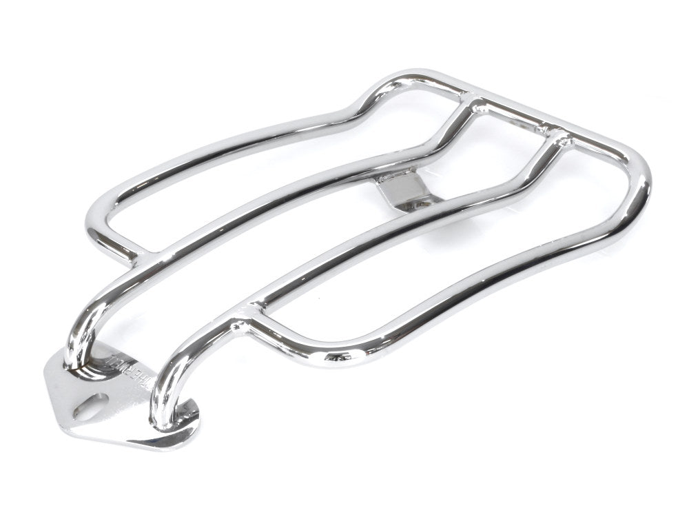 Solo Seat Luggage Rack – Chrome. Fits Sportster 2004-2021