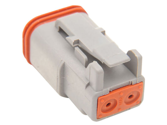 2-Wire Deutsch Plug with Wedgelock – Grey.