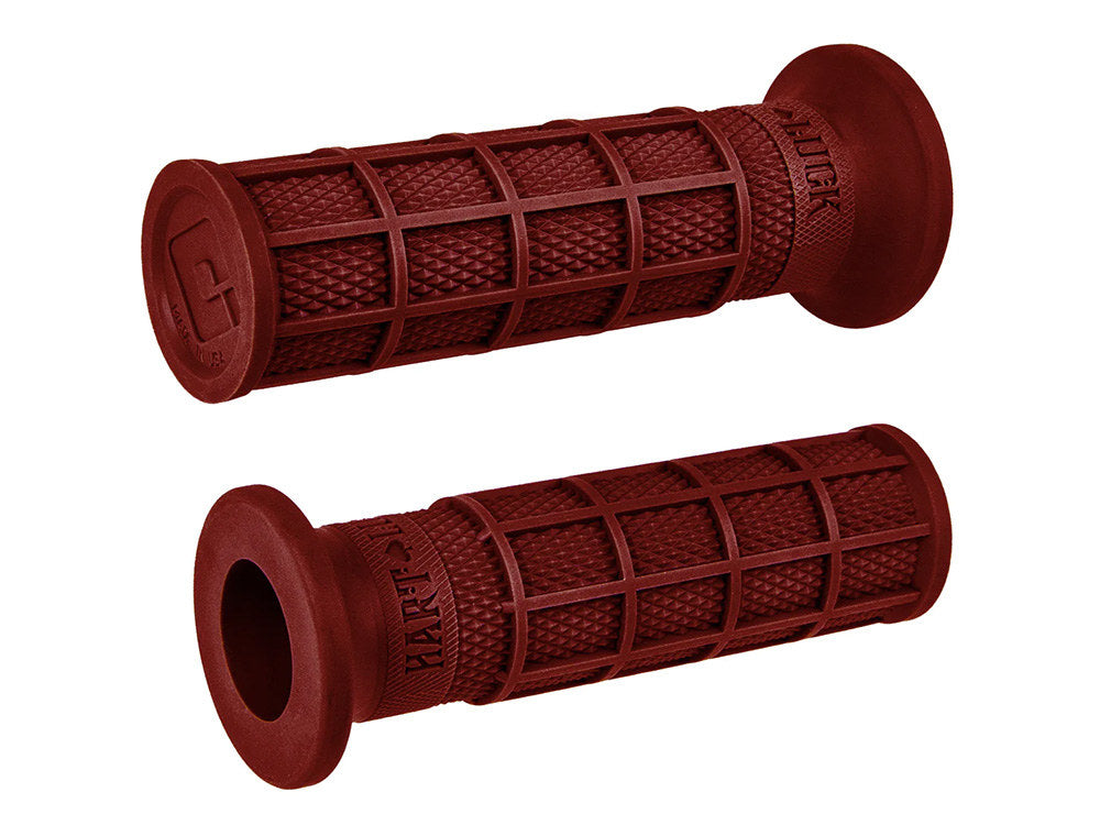 Hart-Luck Full Waffle 1in. Handgrips – Dark Red.