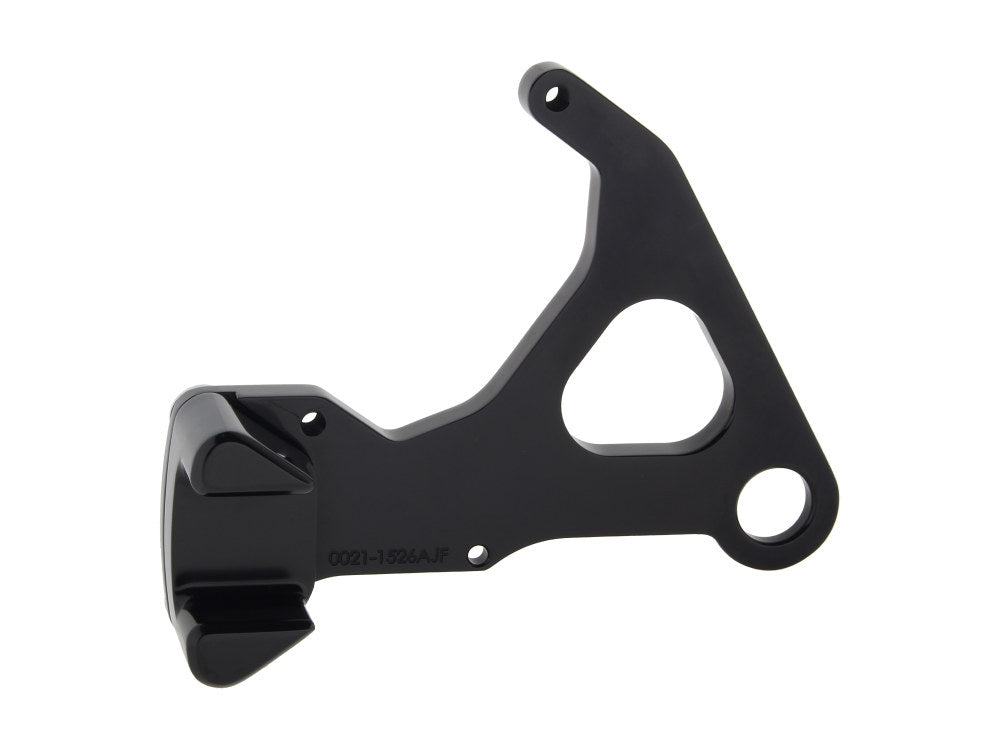 Left Hand Rear Caliper Mount – Black. Fits Sportster 2008-2021 when using Performance Machine 125x4RSPH Caliper.