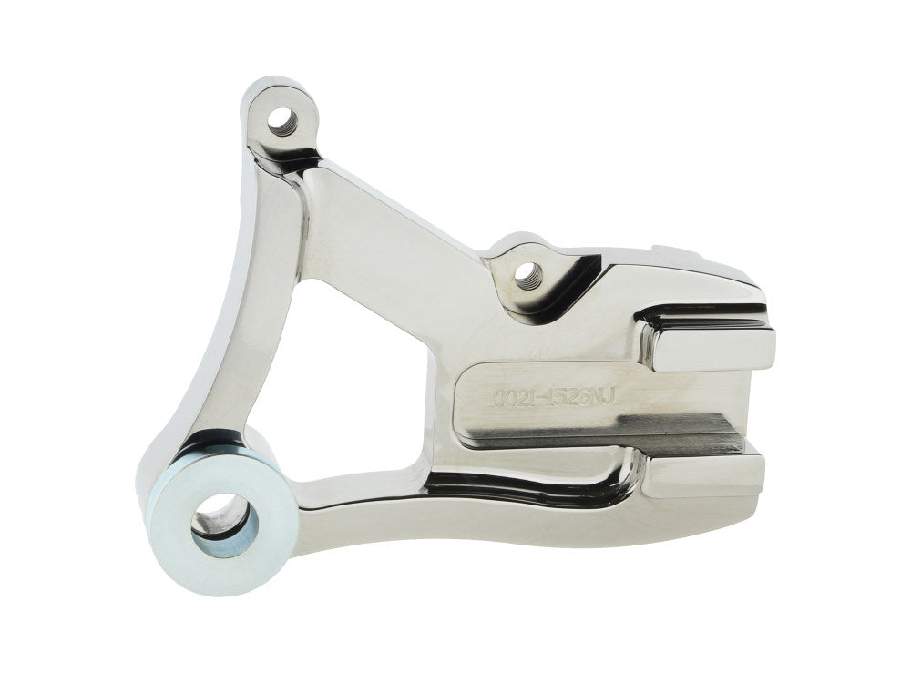 Right Hand Rear Caliper Mount – Chrome. Fits Dyna 1991-1999 with 11.5in. Disc Rotor when using Performance Machine 125x4R Caliper.