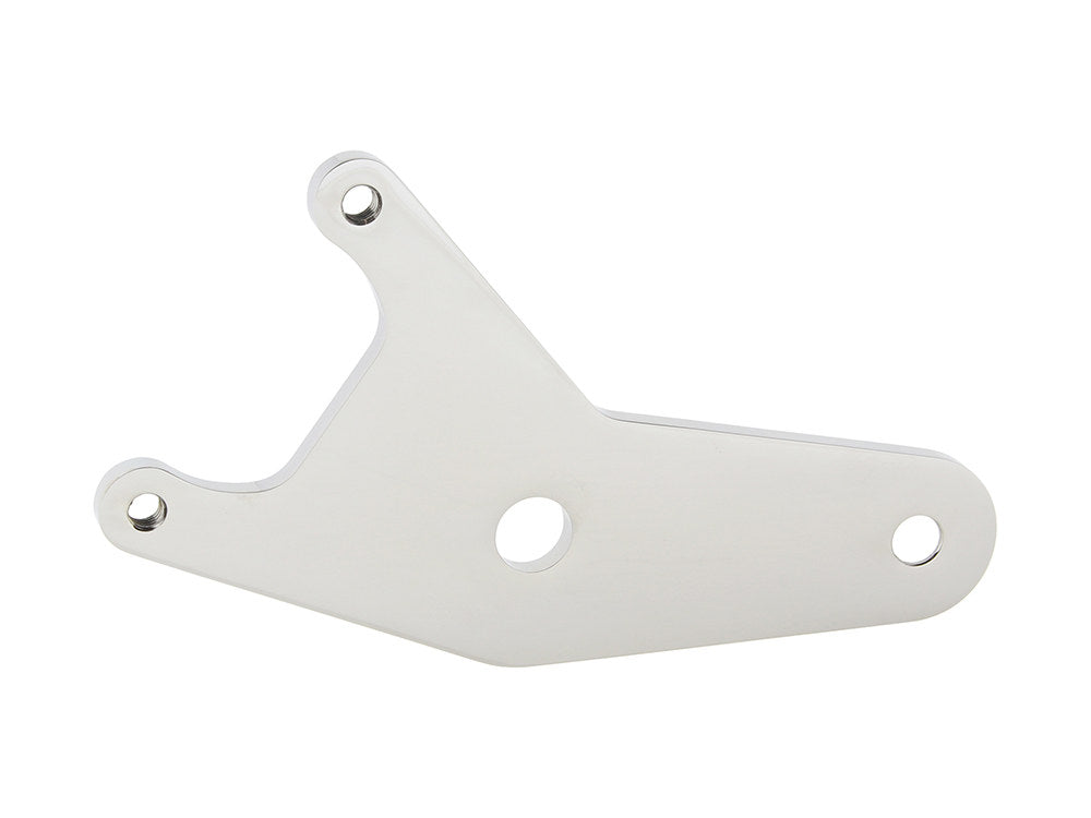Right Hand Rear Caliper Mount – Polished. Fits 4Spd Big Twin 1973-1983 , 10in. Disc Rotor & when using Performance Machine 125x4R Caliper.