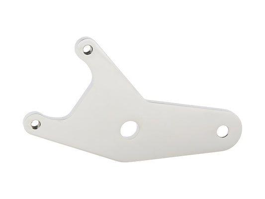 Right Hand Rear Caliper Mount – Polished. Fits 4Spd Big Twin 1973-1983 , 10in. Disc Rotor & when using Performance Machine 125x4R Caliper.