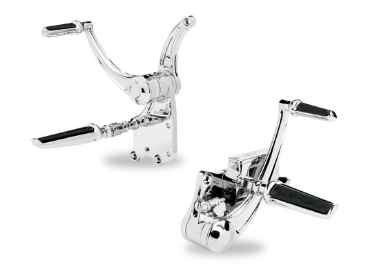 Standard Length Forward Controls – Chrome. Fits Softail 1984-1999.