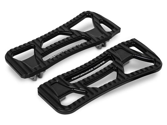 Drifter Front FloorBoards – Black. Fits Touring 1980up, FL Softail 1986-2017 & Dyna Switchback 2012-2016