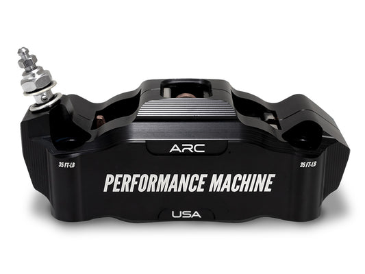Right Hand Front Race Series Radial 4 Piston Caliper – Black