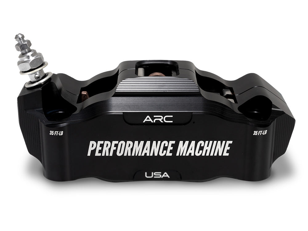 Left Hand Front Race Series Radial 4 Piston Caliper – Black