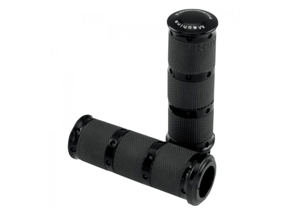 Contour XL Handgrips – Black. Fits H-D with Throttle Cable.