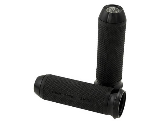 Elite Handgrips – Black. Fits H-D 2008up with Throttle-by-Wire.