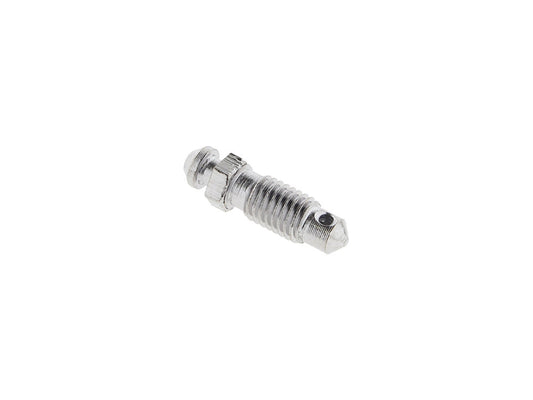 1/4-28 Bleeder Screw – Chrome. Fits Performance Machine 112x6B & 137x4B Calipers.