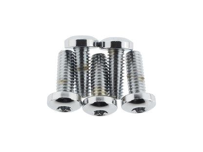 Front Disc Rotor Bolts – Chrome. Fits H-D Big Twin 1984up & Sportster 1984-2021.