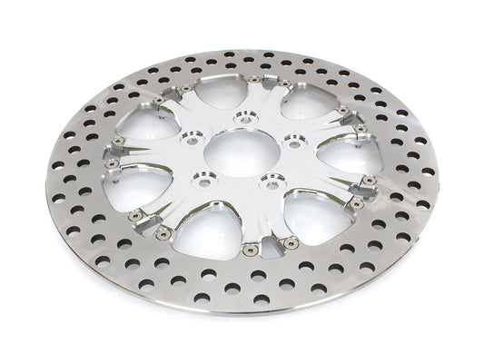 11.5in. Left Hand Front & Right Hand Front Heathen & Paramount Disc Rotor – Chrome. Fits H-D 1984up with 11-1/2in. Disc Rotor(s).