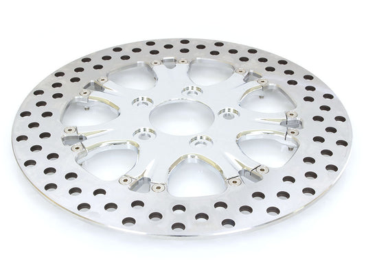 11.5in. Rear Heathen & Paramount Disc Rotor –  Chrome. Fits H-D 1981up with 11-1/2in. Disc Rotor.