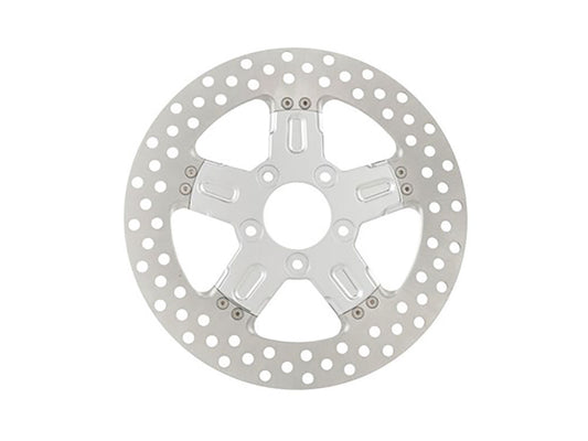11.8in. Left Hand Front & Right Hand Front Formula Disc Rotor – Chrome. Fits Softail 2015up, Touring 2008up, Dyna 2006-2017 & Sportster 2014-2021
