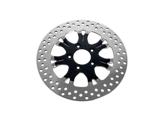 11.8in. Left Hand Front & Right Hand Front Heathen & Paramount Disc Rotor – Black Anodized. Fits Softail 2015up, Touring 2008up, Dyna 2006-2017 & Sportster 2014-2021