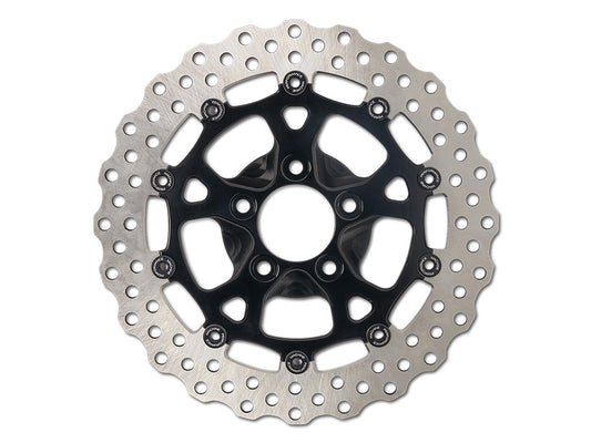 12.6in. Front Dominator Disc Rotor – Black Anodized. Fits Touring 2024up with Custom Wheel and Hub Mounted 320mm Rotors.