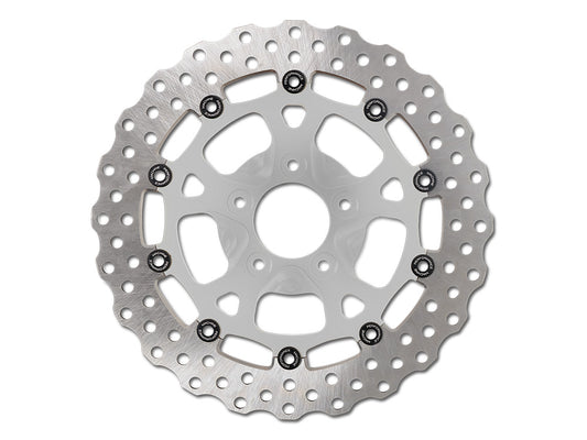 12.6in. Front Dominator Disc Rotor – Chrome. Fits Touring 2024up with Custom Wheel and Hub Mounted 320mm Rotors.