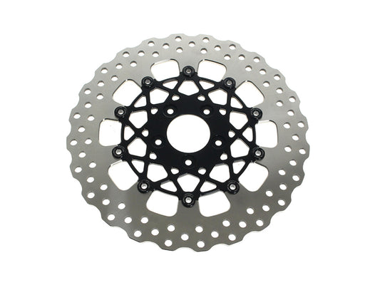 12.6in. Front Speedstar Disc Rotor – Black Anodized. Fits Touring 2024up with Custom Wheel and Hub Mounted 320mm Rotors.