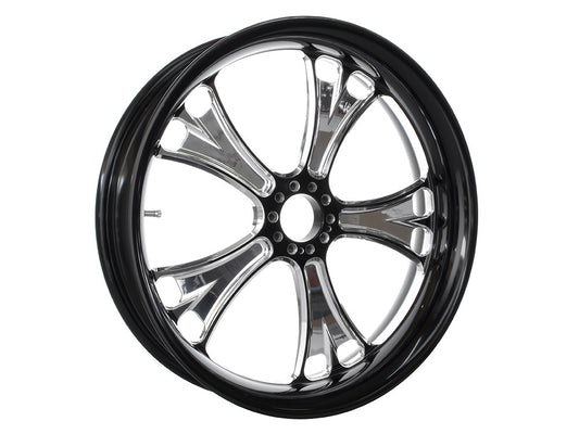 18in. x 4.25in. wide Gasser Wheel – Black Contrast Cut Platinum.