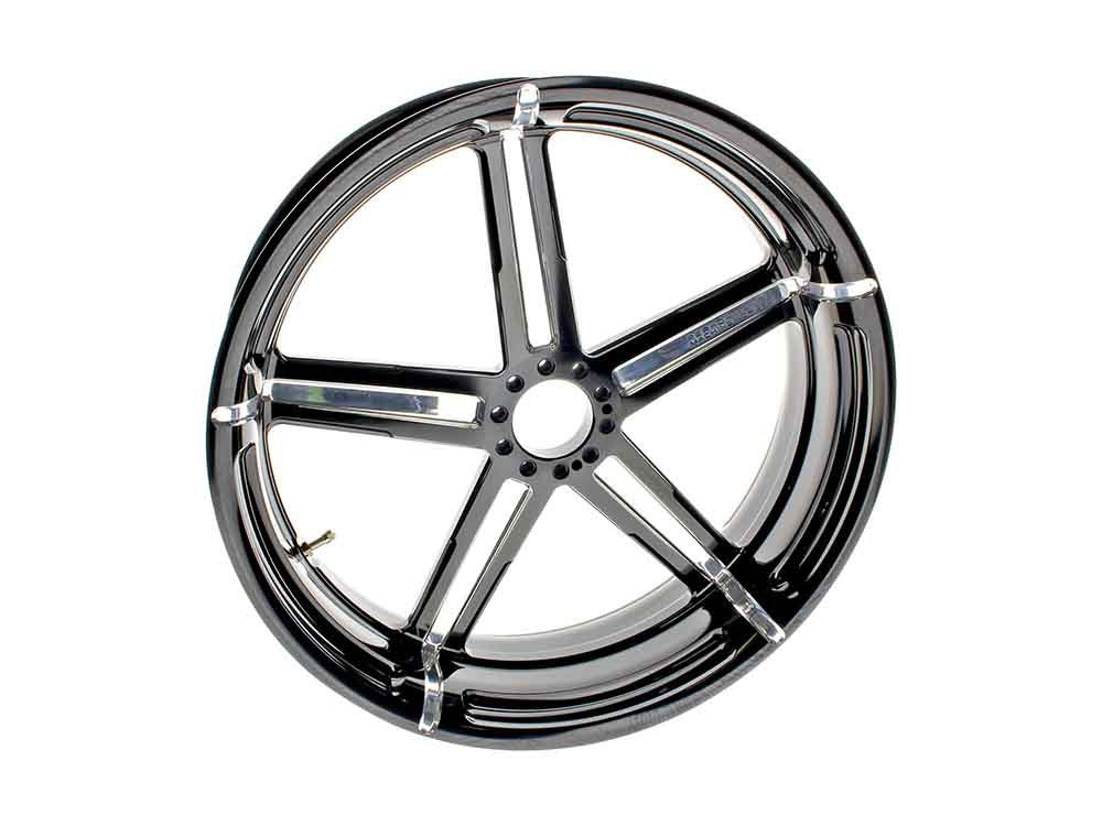 18in. x 5.50in. wide Formula Wheel – Black Contrast Cut Platinum