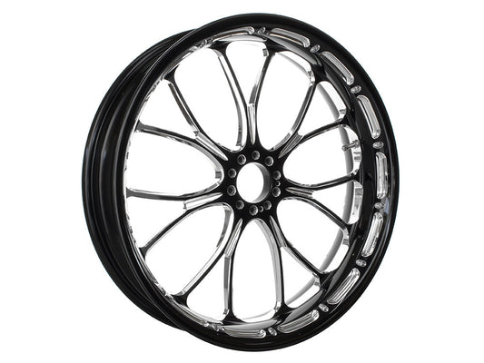 18in. x 5.50in. wide Heathen Wheel – Black Contrast Cut Platinum.